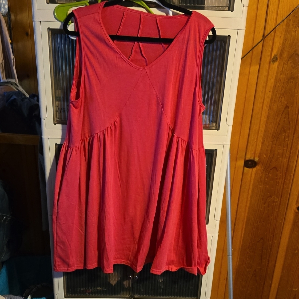 Vibrant Pink Sleeveless Dress